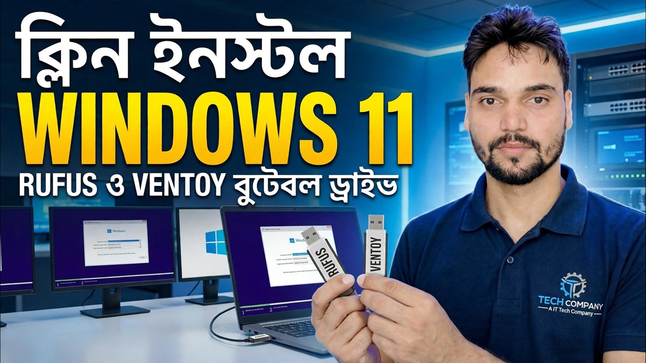 Windows 11 ইনস্টল করুন 😳 Rufus + Ventoy ফুল গাইড (উভয় পদ্ধতিই)
