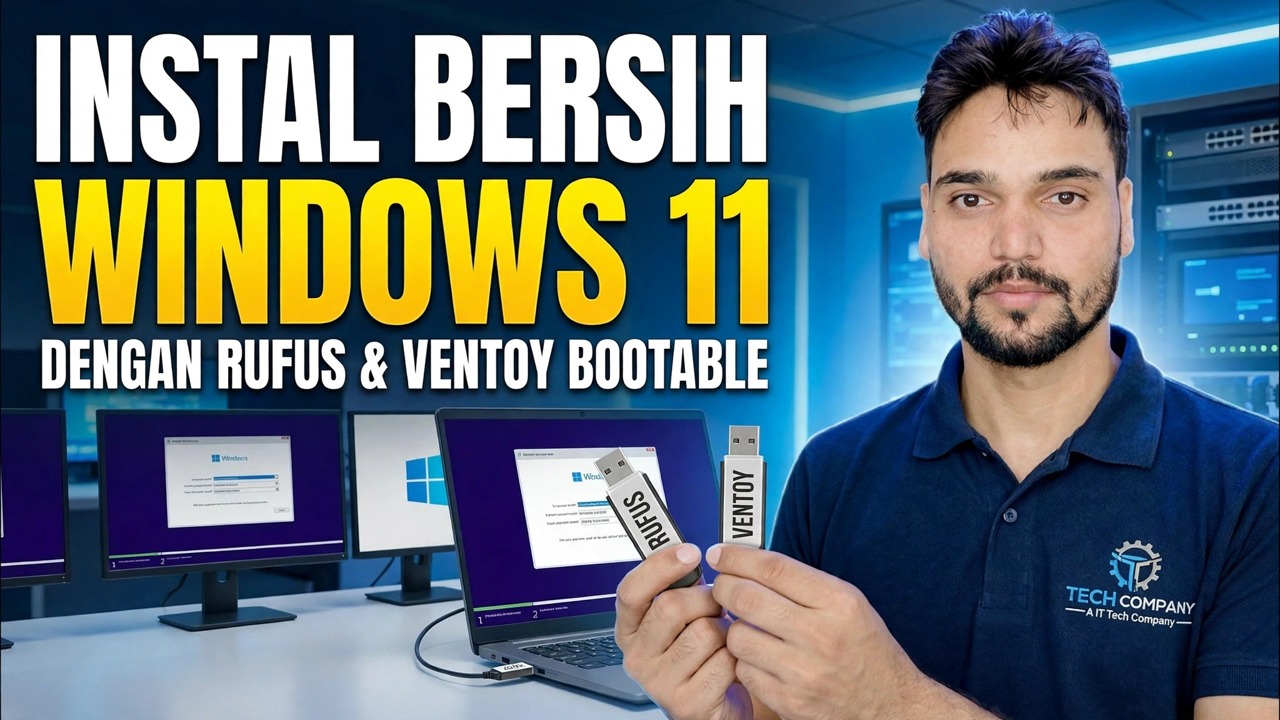Instal Windows 11 😳 Panduan Lengkap Rufus + Ventoy (Kedua Metode)