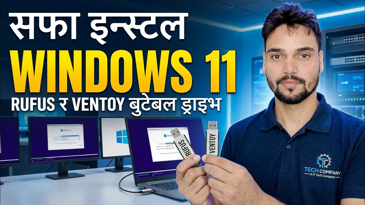 Windows 11 स्थापना गर्नुहोस् 😳 Rufus + Ventoy फुल गाइड (दुबै तरिकाहरू)