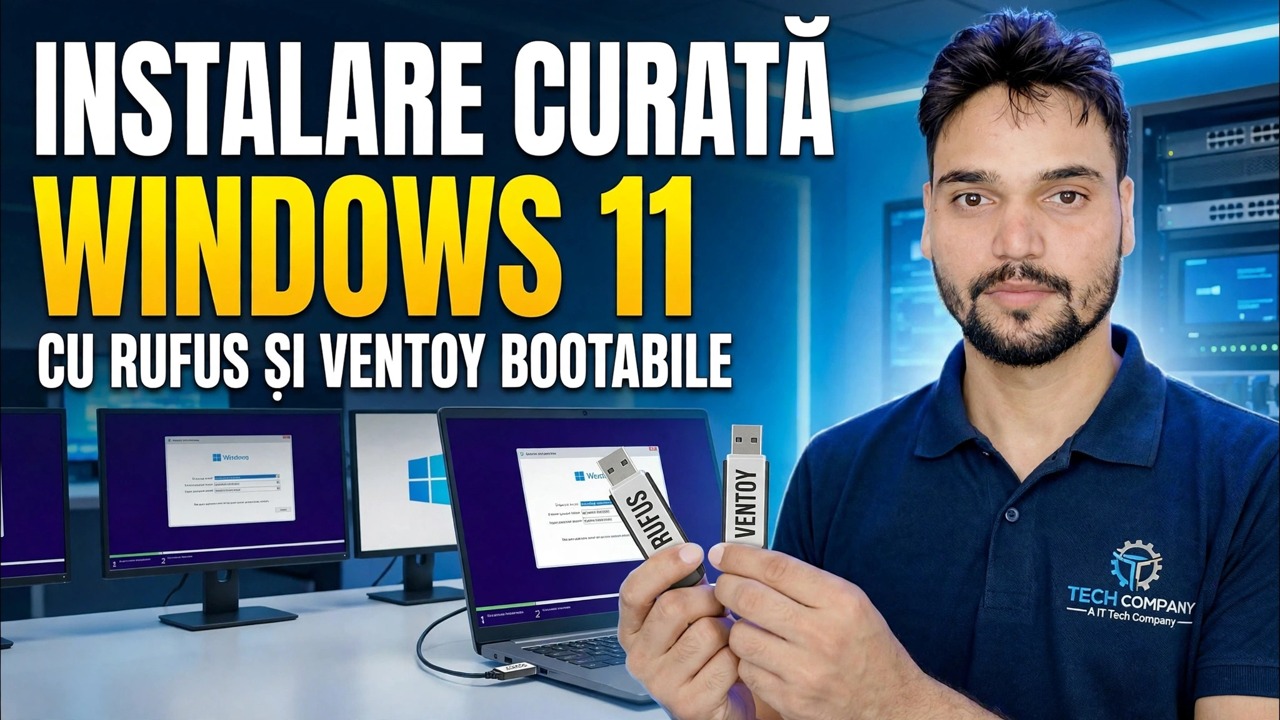 Instalați Windows 11 😳 Ghid complet Rufus + Ventoy (ambele metode)