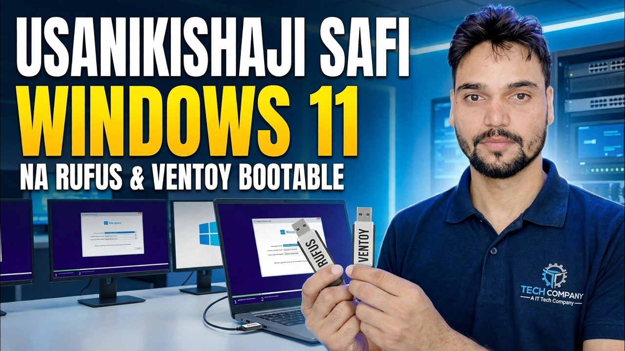 Sakinisha Windows 11 😳 Rufus + Ventoy Mwongozo Kamili (Njia Zote mbili)