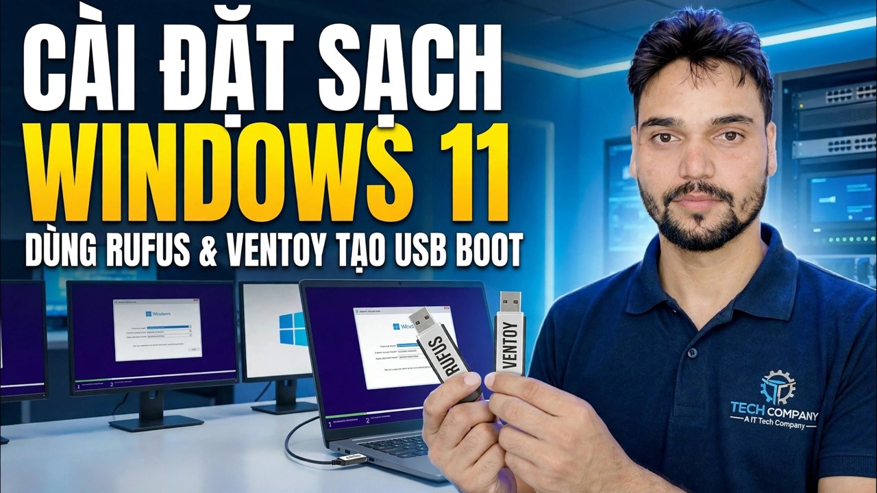Cài đặt Windows 11 😳 Hướng dẫn đầy đủ về Rufus + Ventoy (Cả hai phương pháp)