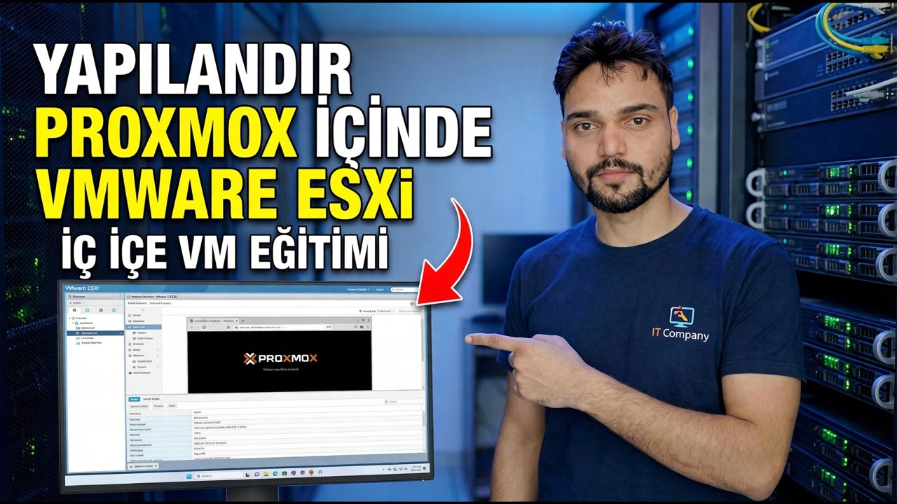 Proxmox Yuvalanmış VM Kurulumu - ESXi Eğitimi