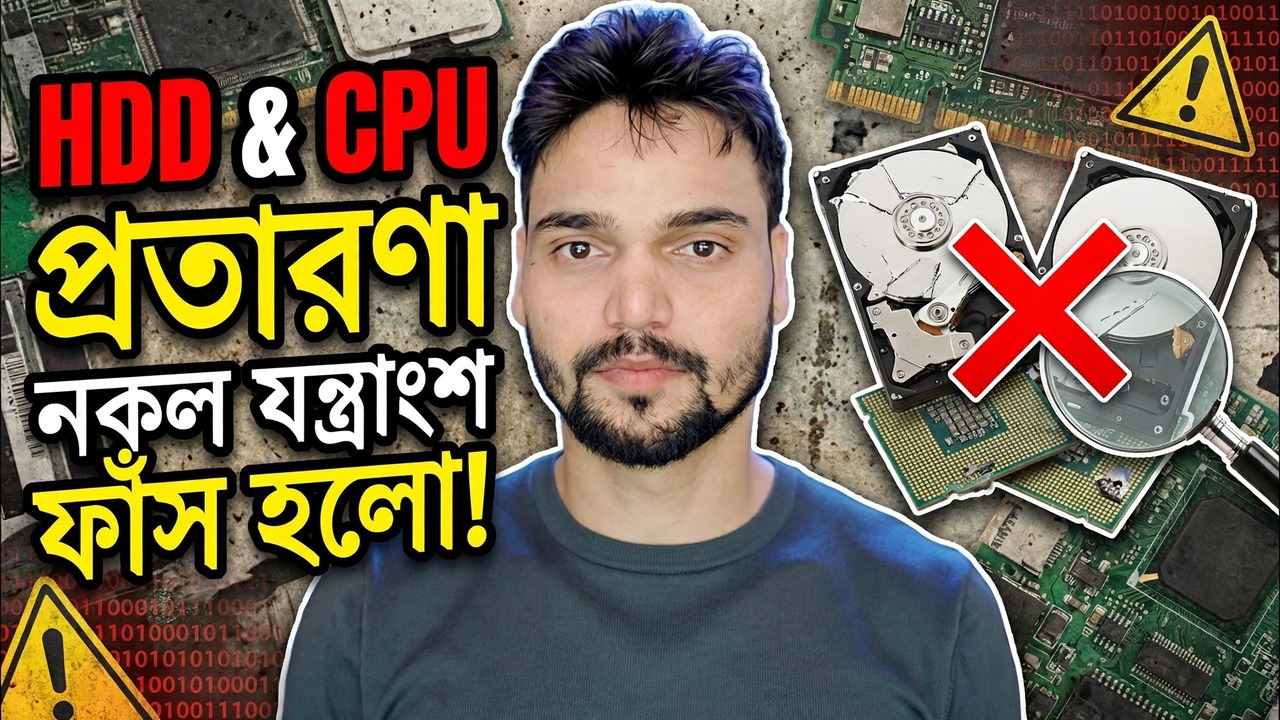 কম্পিউটার স্ক্যাম সতর্কতা ❌ জাল HDD এবং জাল CPU কা সচ