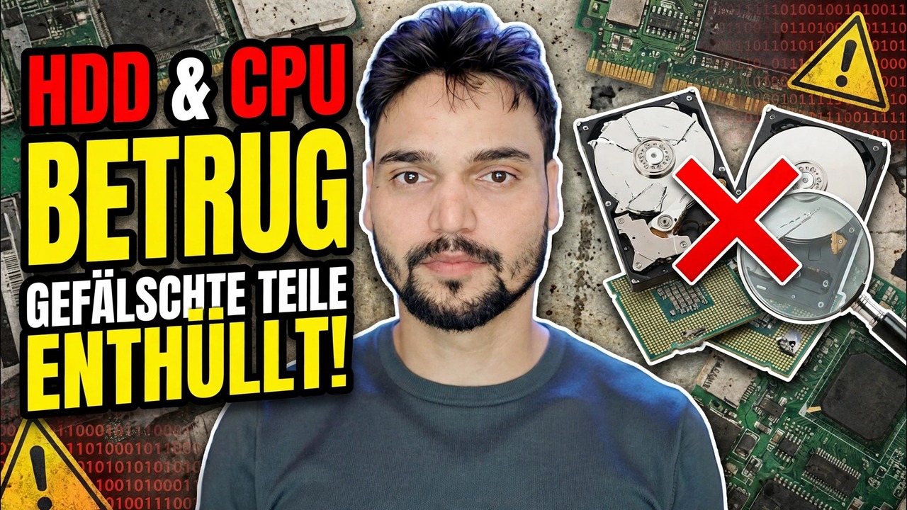 Warnung vor Computerbetrug ❌ Gefälschte Festplatte und gefälschte CPU Ka Sach