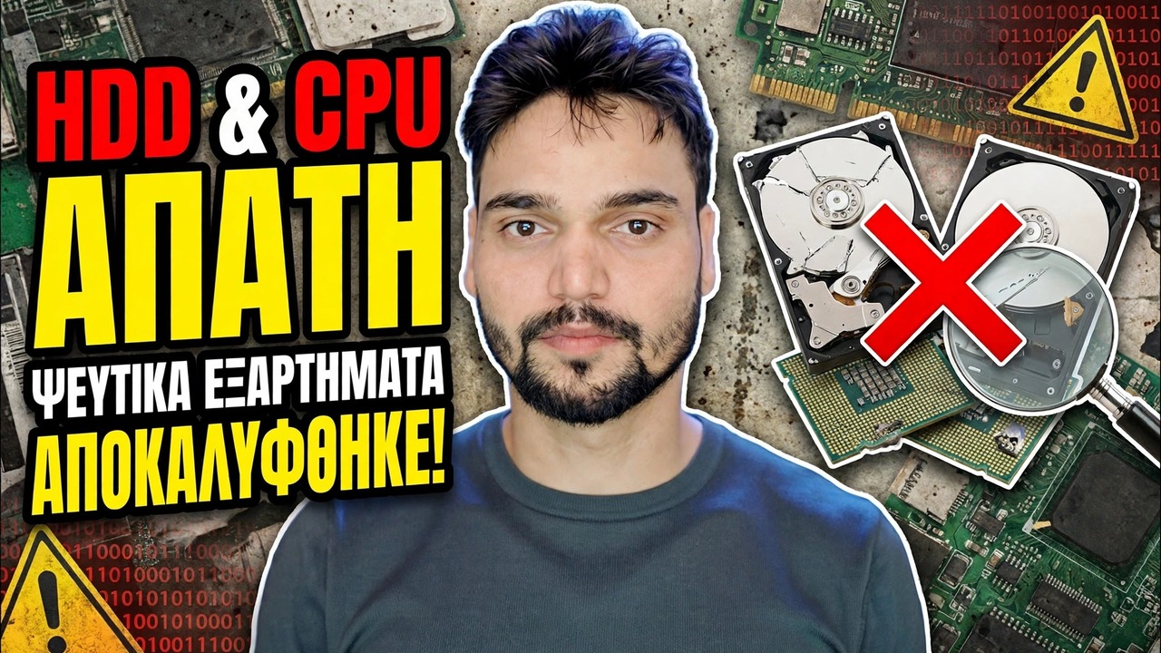 Ειδοποίηση απάτης υπολογιστή ❌ Fake HDD & Fake CPU Ka Sach