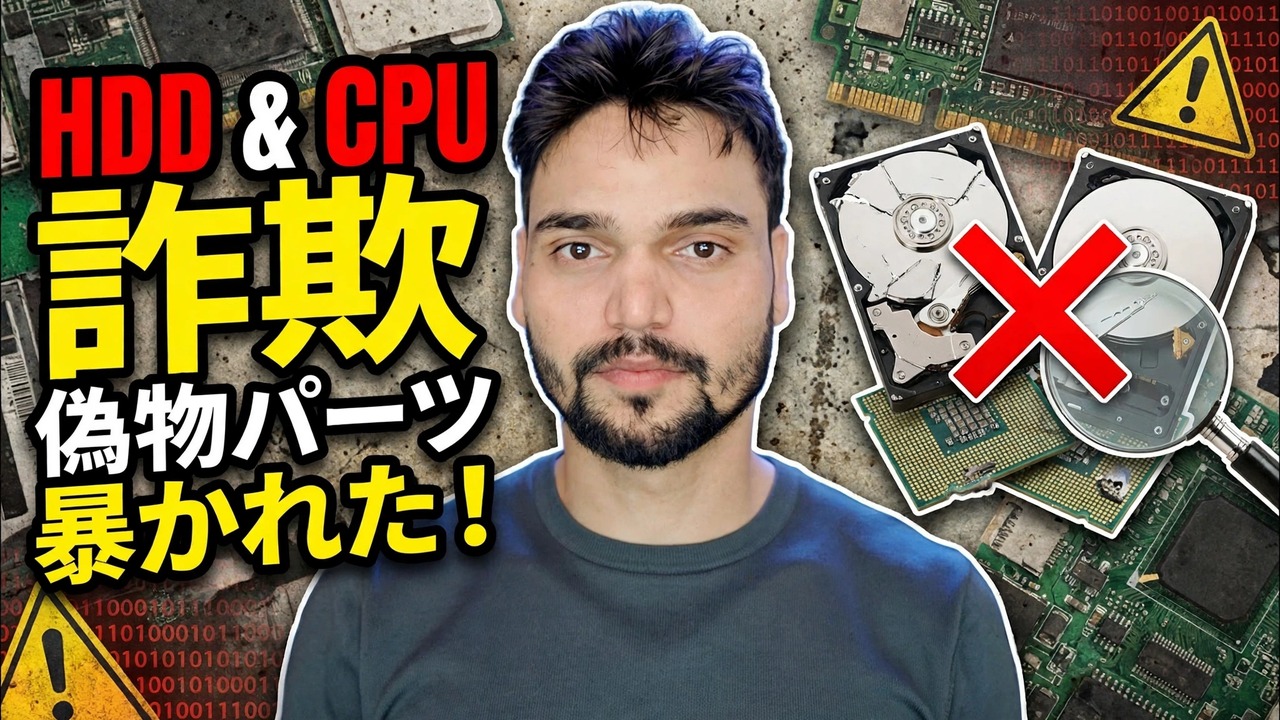 コンピュータ詐欺警報 ❌ 偽 HDD と偽 CPU Ka Sach