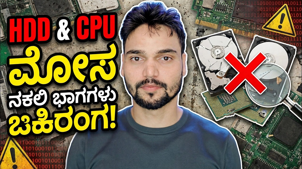 ಕಂಪ್ಯೂಟರ್ ಸ್ಕ್ಯಾಮ್ ಎಚ್ಚರಿಕೆ ❌ ನಕಲಿ HDD ಮತ್ತು ನಕಲಿ CPU ಕಾ ಸಚ್