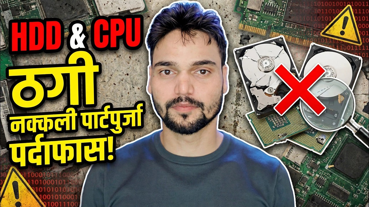 कम्प्युटर स्क्याम अलर्ट ❌ नक्कली HDD र नक्कली CPU का सच