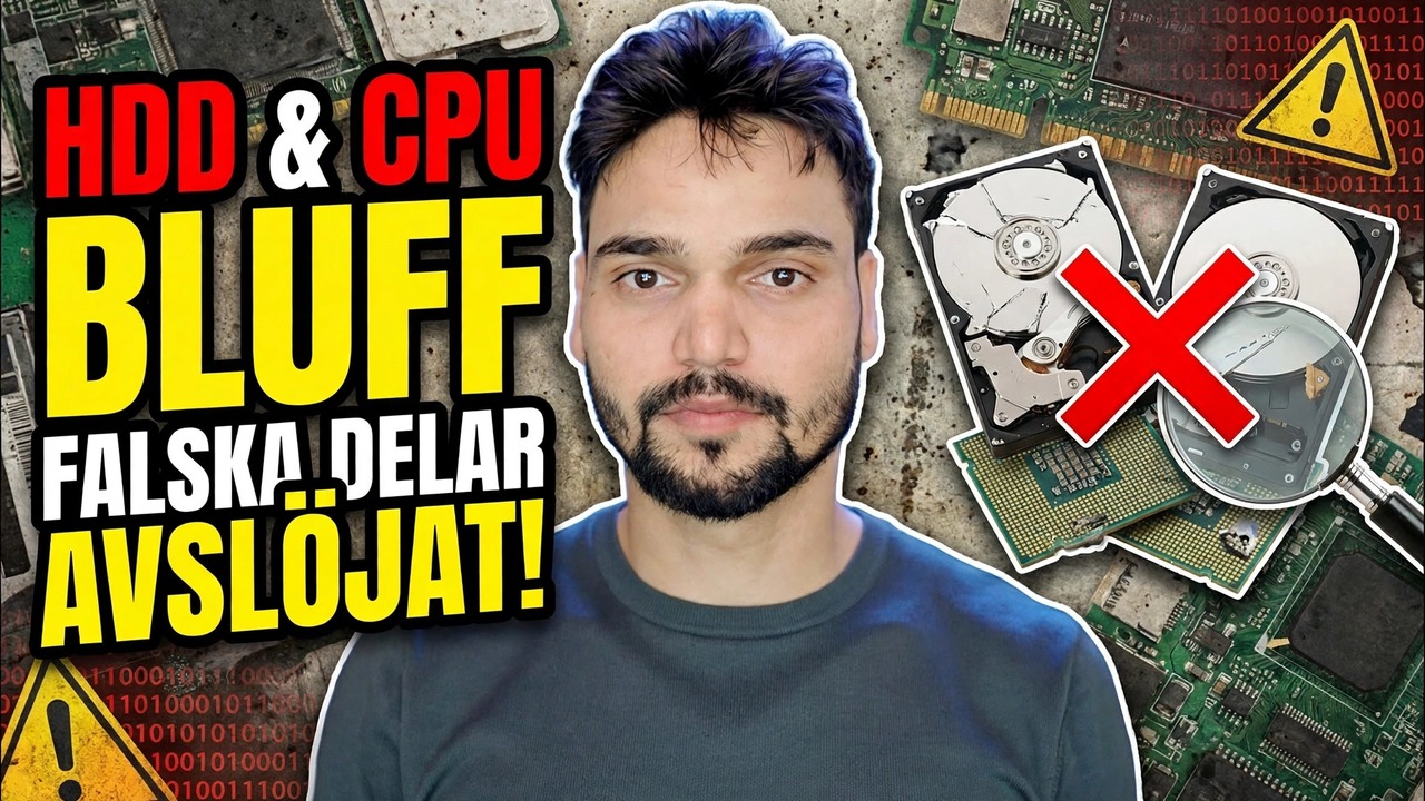 Datorbedrägerivarning ❌ Fake HDD & Fake CPU Ka Sach