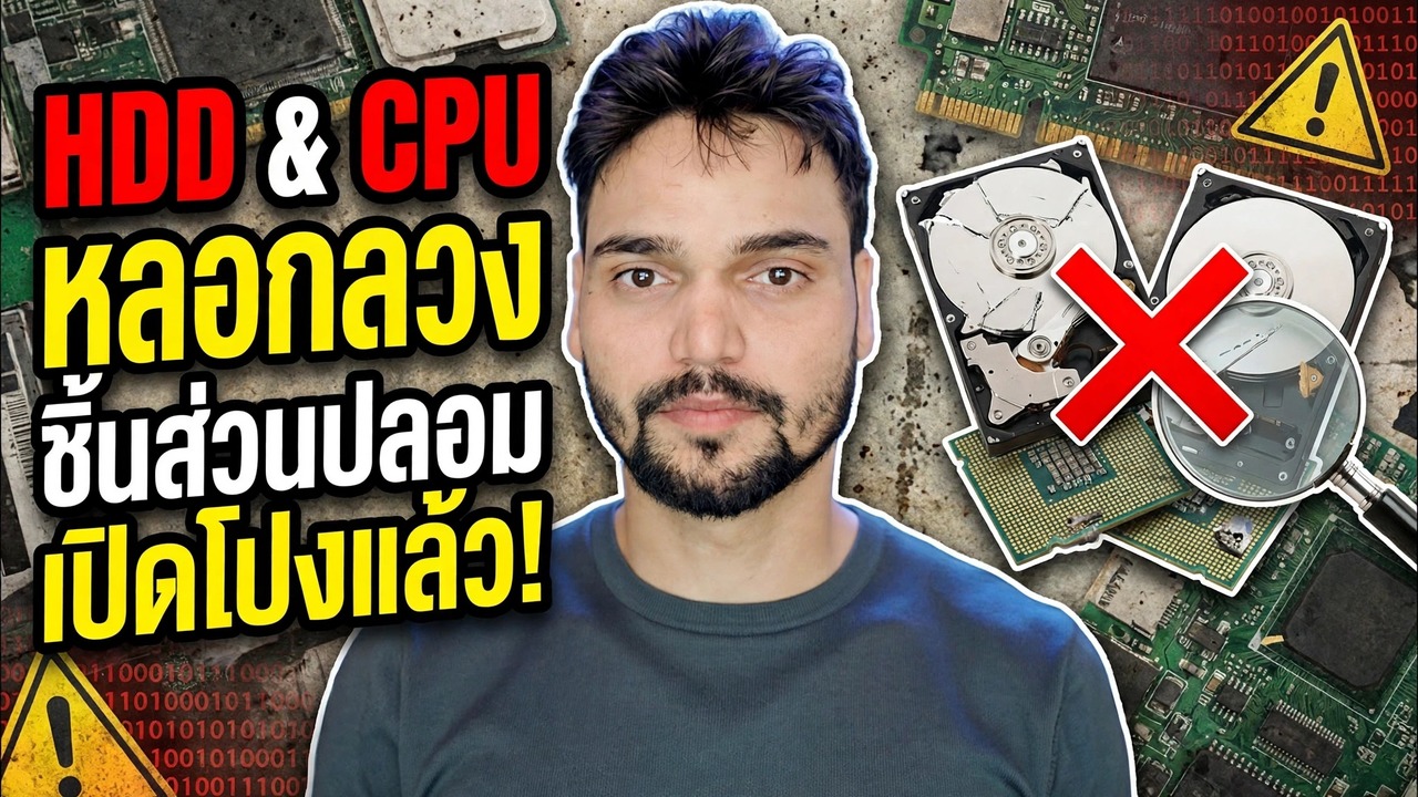 การแจ้งเตือนการหลอกลวงทางคอมพิวเตอร์ ❌ HDD ปลอม & CPU ปลอม Ka Sach