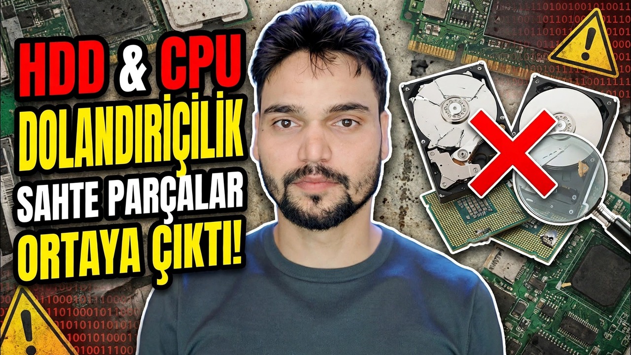 Bilgisayar Dolandırıcılığı Uyarısı ❌ Sahte HDD ve Sahte CPU Ka Sach