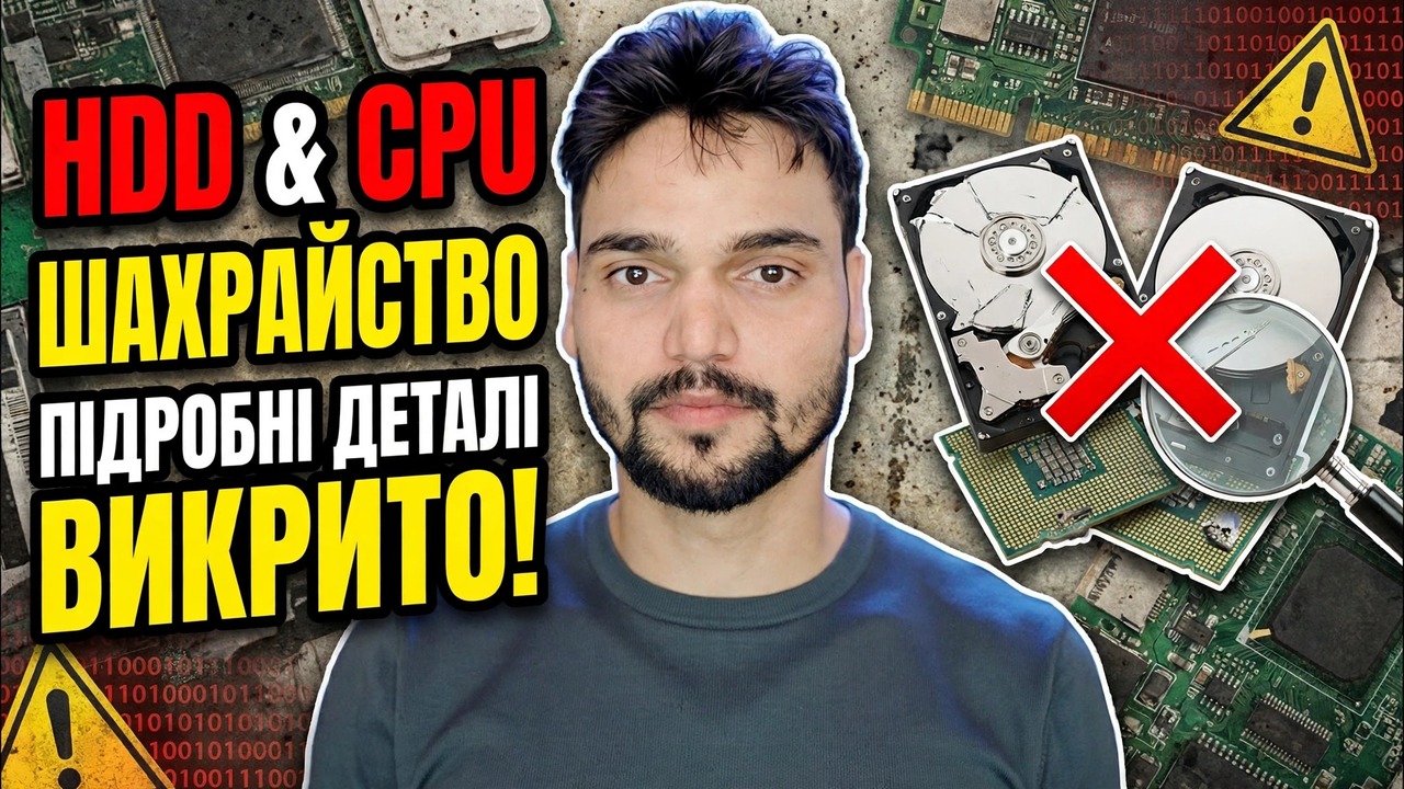 Сповіщення про комп’ютерне шахрайство ❌ Підроблений жорсткий диск і підроблений процесор Ka Sach
