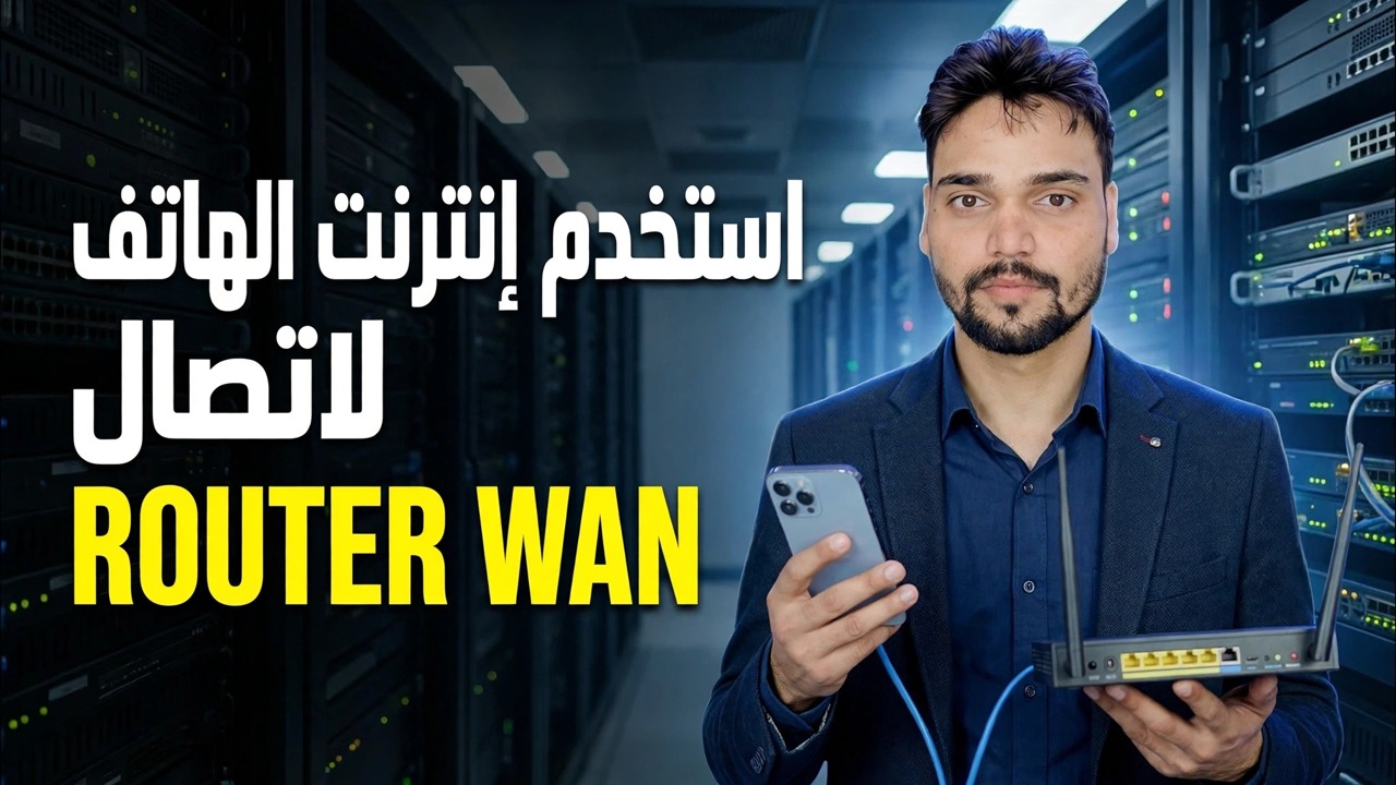 استخدم إنترنت الهاتف على جهاز التوجيه 📶 شرح خدعة ربط إيثرنت
