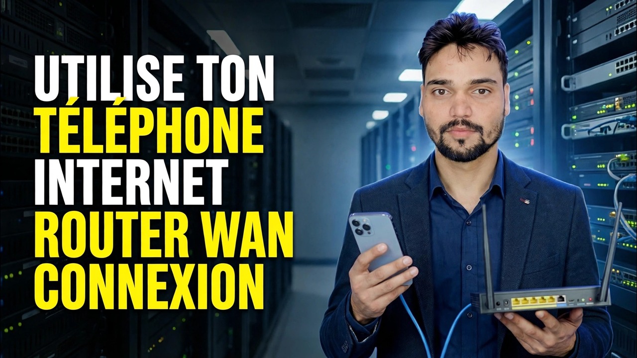 Utiliser l'Internet téléphonique sur le routeur 📶 Astuce de partage de connexion Ethernet expliquée