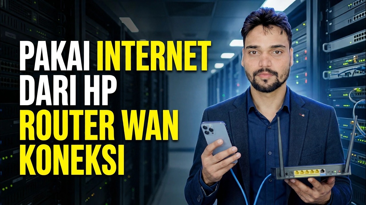 Gunakan Internet Telepon di Router 📶 Penjelasan Trik Tethering Ethernet