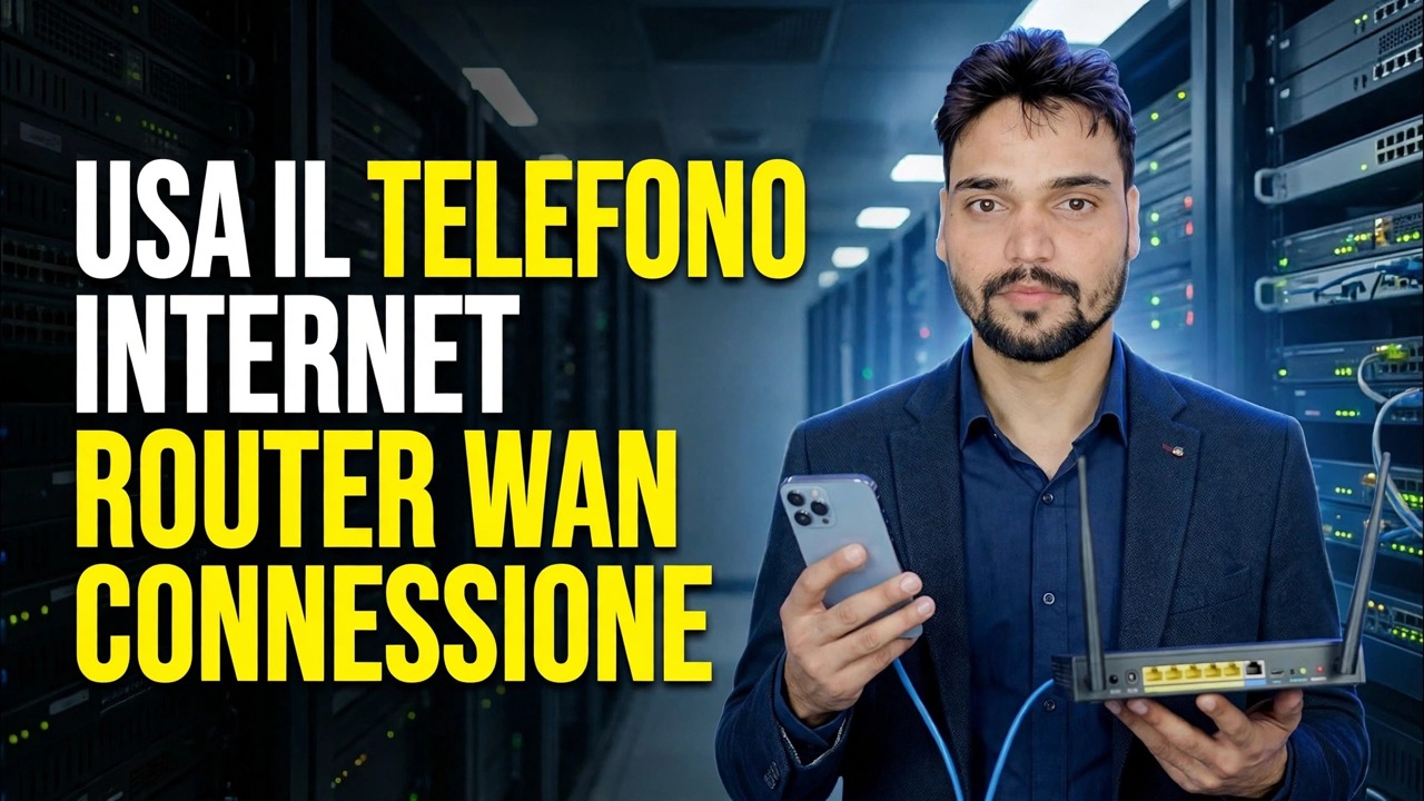 Usa Internet telefonico sul router 📶 Spiegazione del trucco del tethering Ethernet