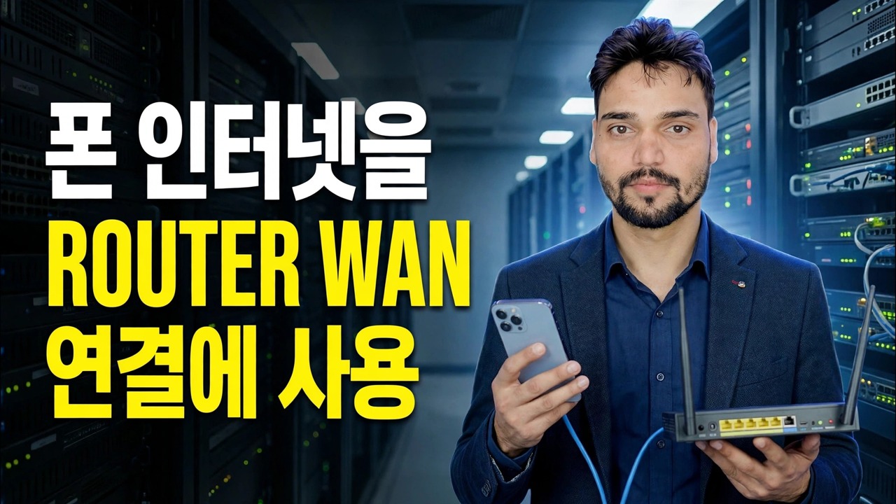 라우터에서 전화 인터넷 사용 📶 이더넷 테더링 트릭 설명