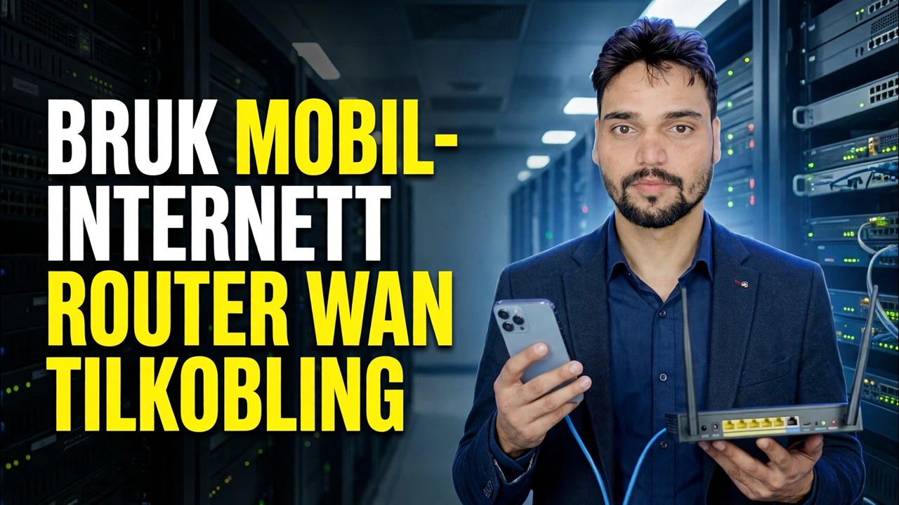 Bruk telefoninternett på ruteren 📶 Ethernet-tethering-triks forklart