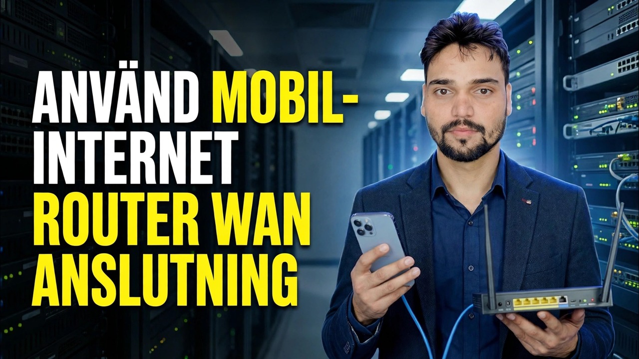 Använd telefoninternet på routern 📶 Ethernet Tethering-trick förklarat