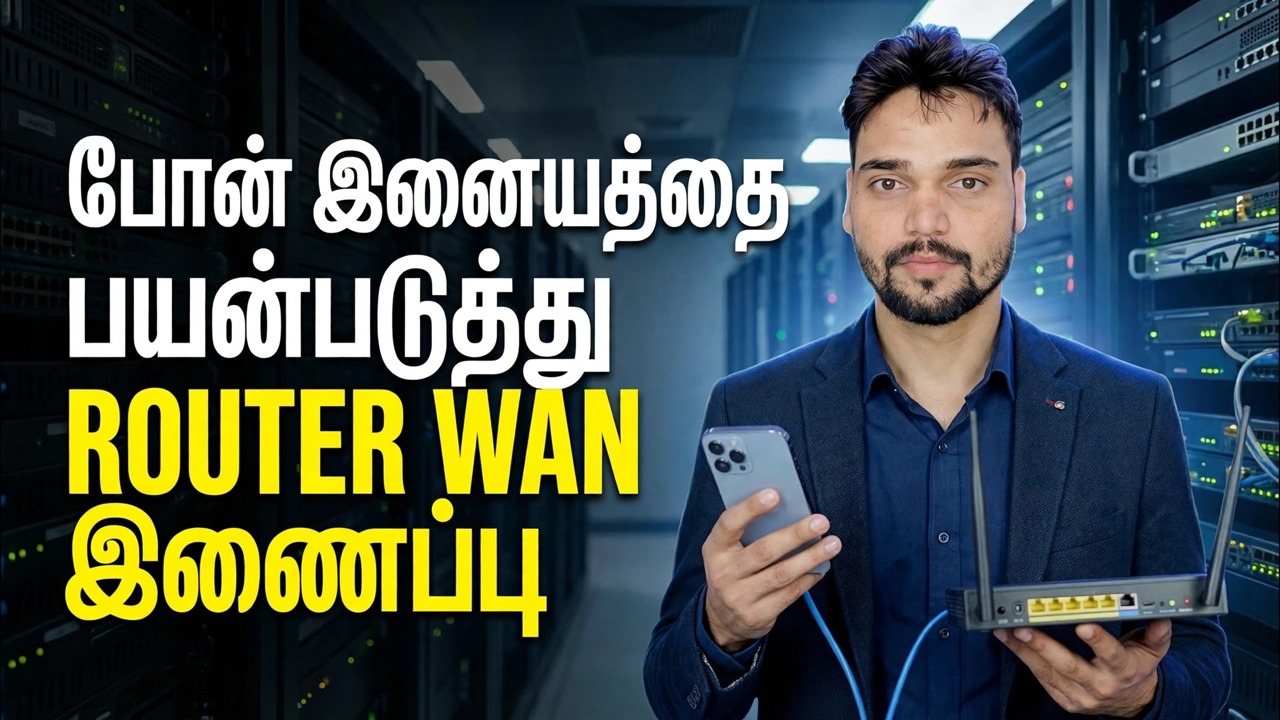 ரூட்டரில் தொலைபேசி இணையத்தைப் பயன்படுத்தவும் 📶 ஈதர்நெட் டெதரிங் ட்ரிக் விளக்கப்பட்டுள்ளது