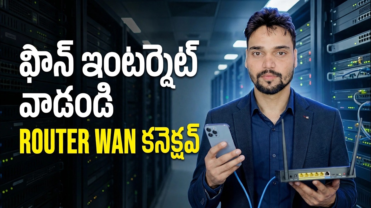 రూటర్‌లో ఫోన్ ఇంటర్నెట్‌ని ఉపయోగించండి 📶 ఈథర్‌నెట్ టెథరింగ్ ట్రిక్ వివరించబడింది