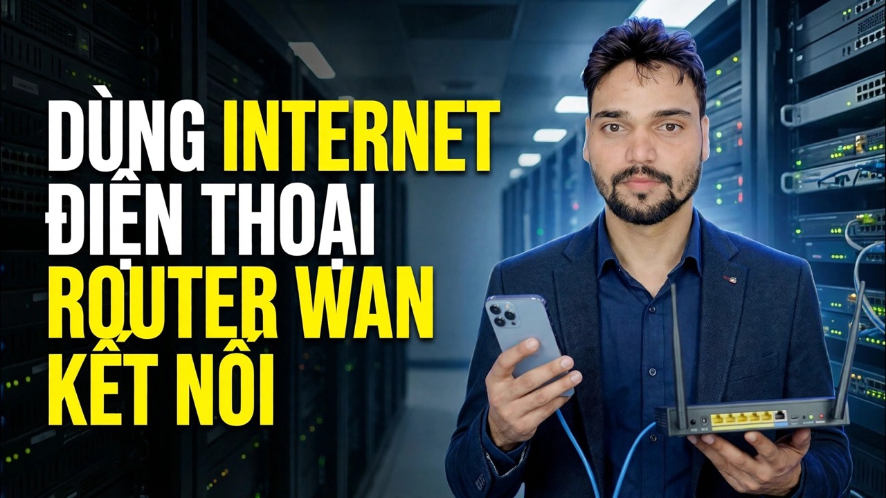 Sử dụng Internet điện thoại trên bộ định tuyến 📶 Giải thích thủ thuật chia sẻ kết nối Ethernet