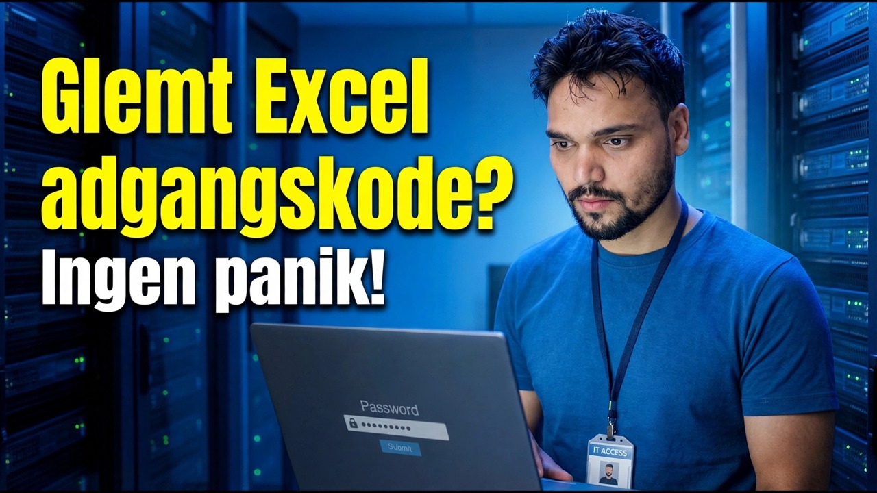 Excel Adgangskodegendannelse - Virker hver gang