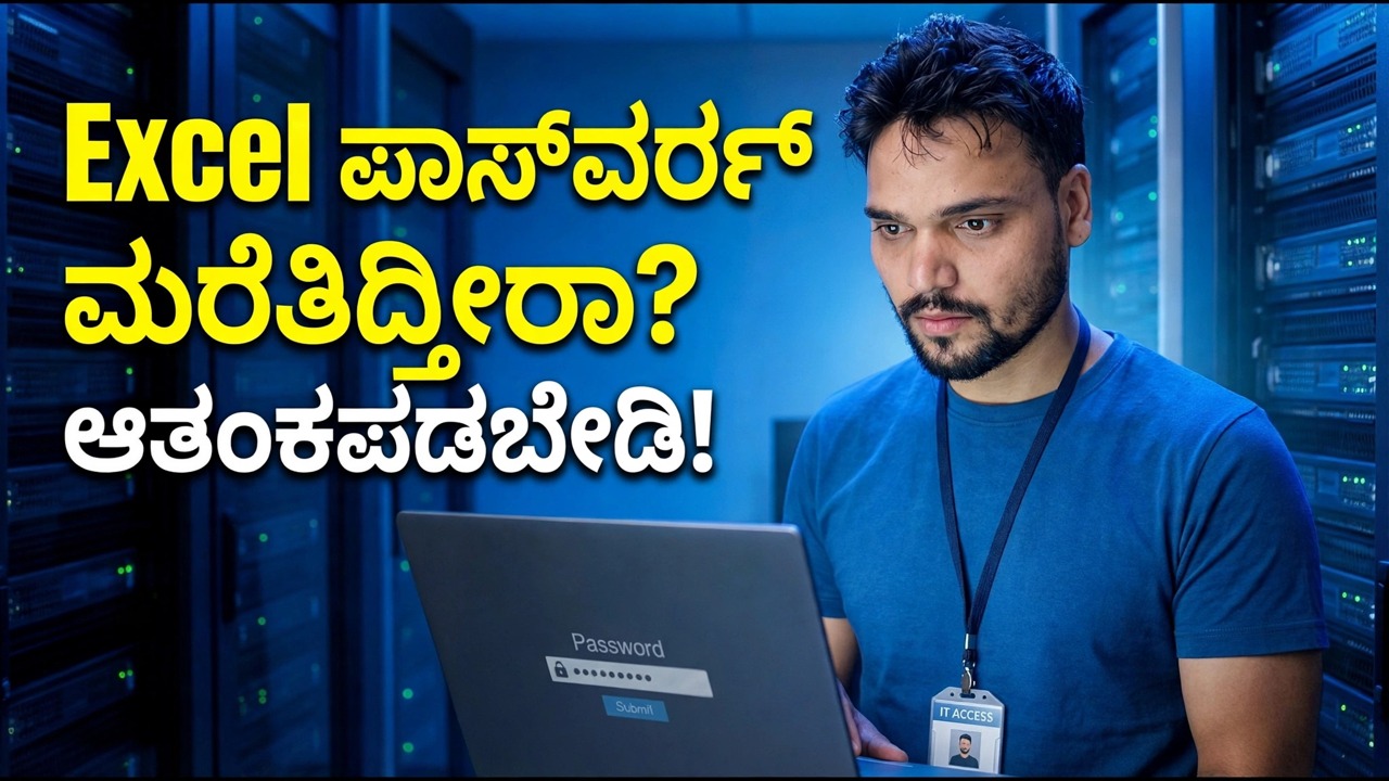 ಎಕ್ಸೆಲ್ ಪಾಸ್‌ವರ್ಡ್ ಮರುಪಡೆಯುವಿಕೆ - ಪ್ರತಿ ಬಾರಿಯೂ ಕಾರ್ಯನಿರ್ವಹಿಸುತ್ತದೆ