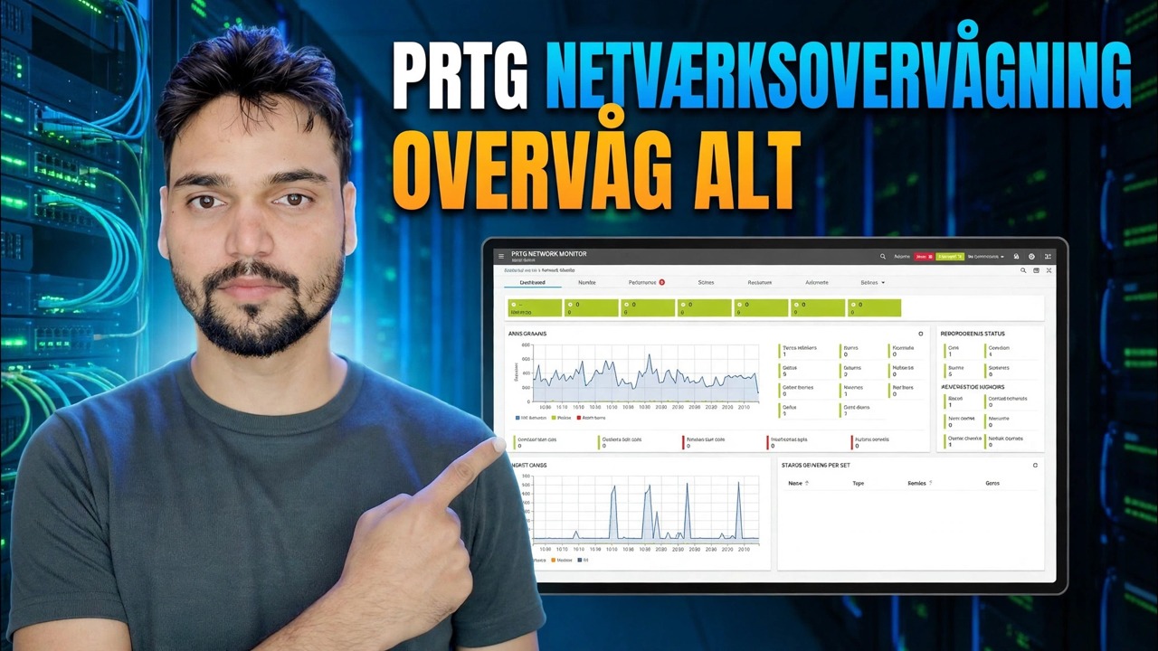 Overvåg CPU, RAM, båndbredde og firewallstatus med PRTG