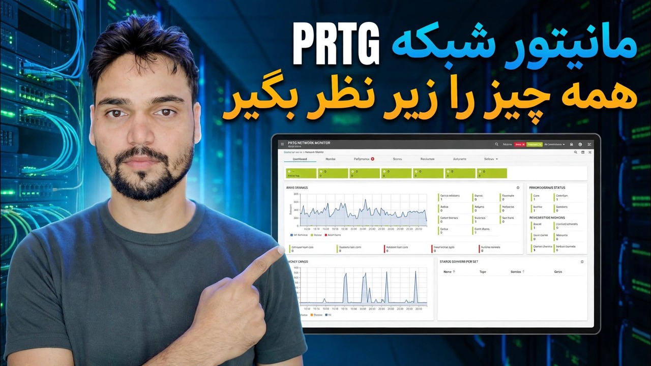 مانیتور کردن وضعیت CPU، RAM، پهنای باند و فایروال با PRTG