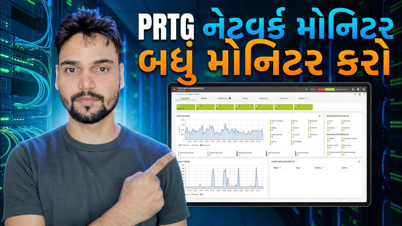 PRTG સાથે CPU, RAM, બેન્ડવિડ્થ અને ફાયરવોલ સ્ટેટસ મોનિટર કરો