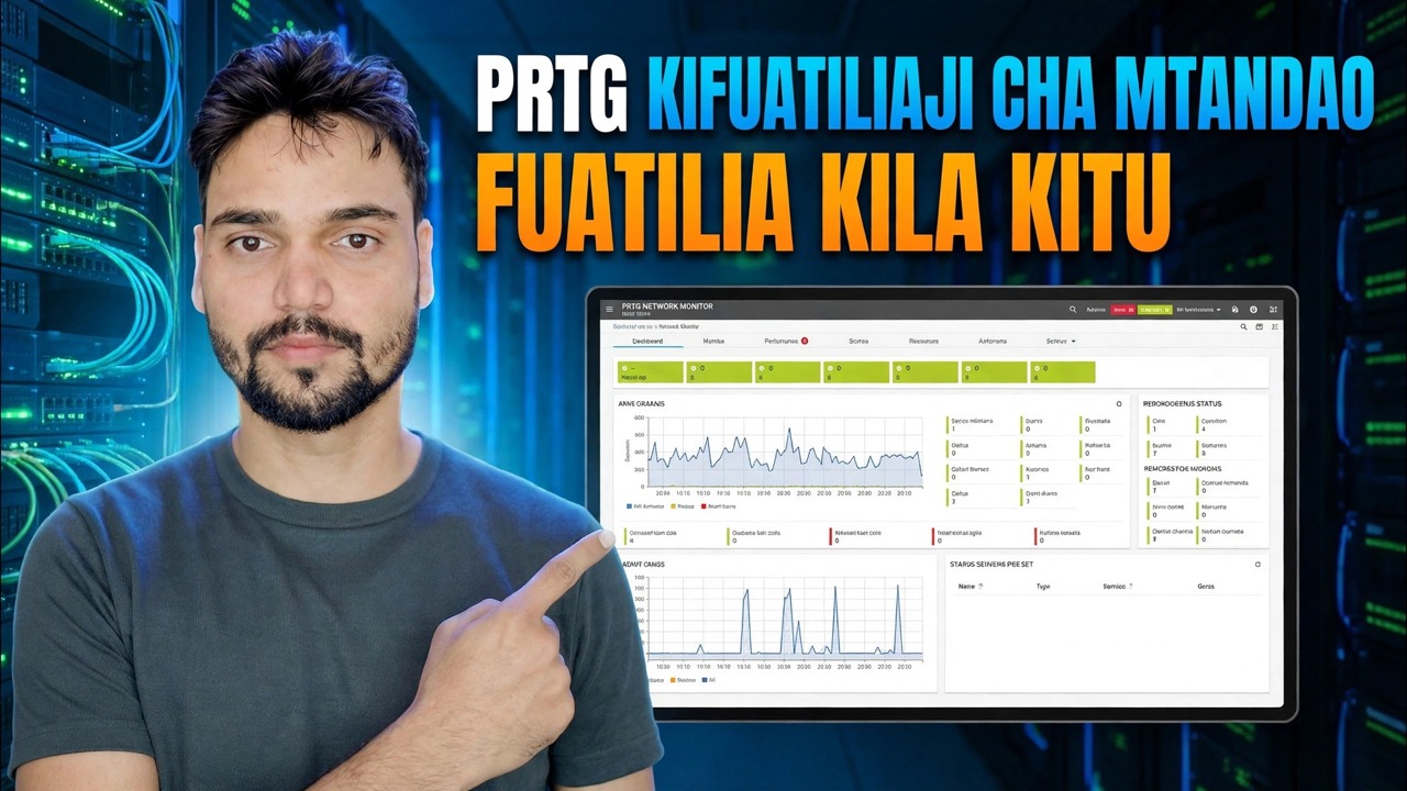 Fuatilia CPU, RAM, Bandwidth & Hali ya Firewall kwa PRTG