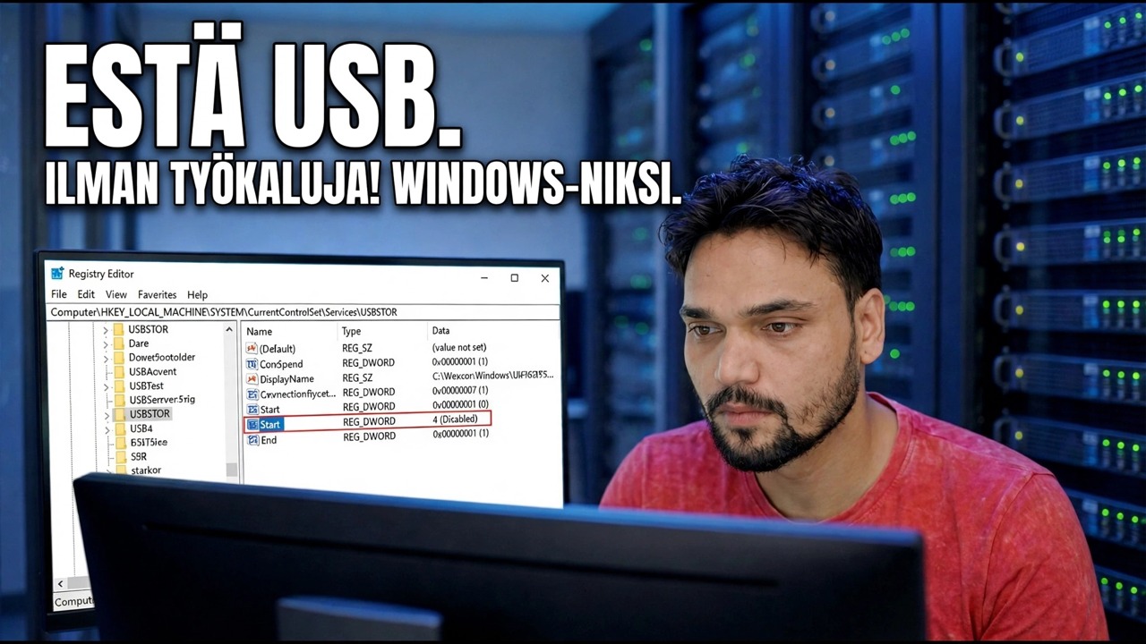 Estä USB:n luvaton käyttö – Windows‑turvatip | Ei työkaluja