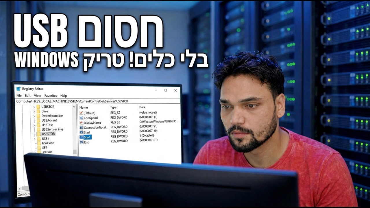 הגנה על USB: חסימת גישה לא מורשית ב-Windows – טיפים ללא כלים