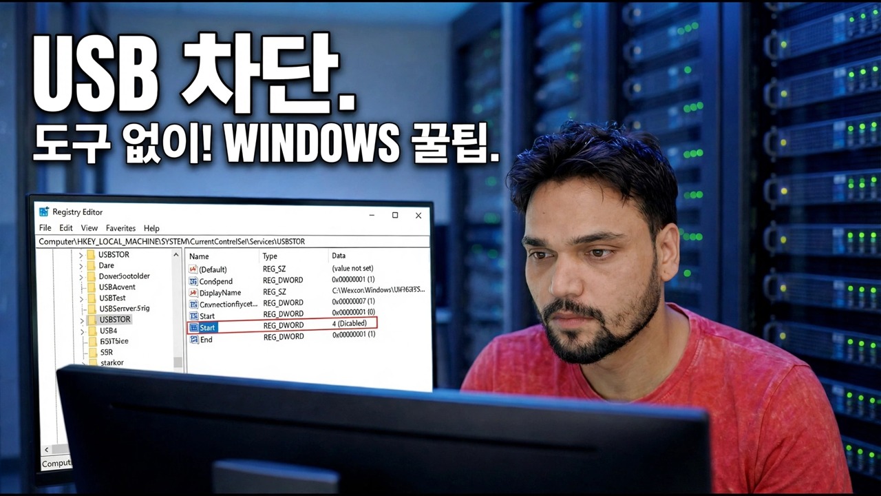 USB 무단 액세스 차단 방법 - 윈도우 보안 팁 | 프로그램 설치 필요 없음