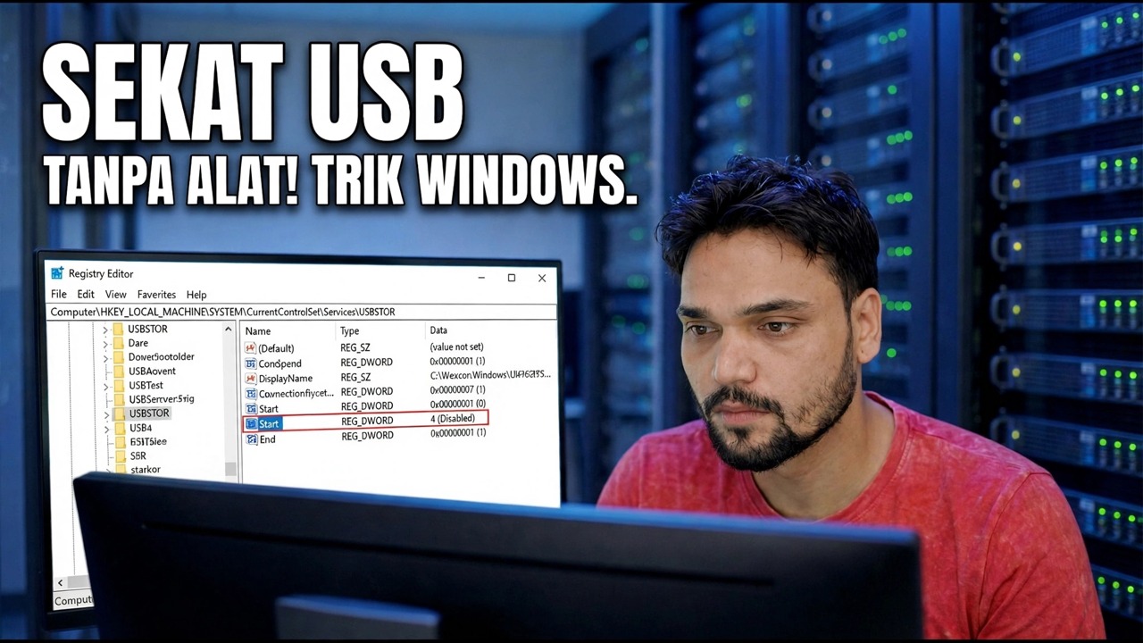 Kekalkan Keselamatan USB Tanpa Alat - Tip Keselamatan Windows