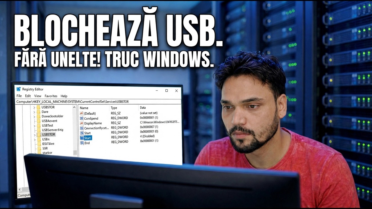 Prevenirea Accesului Neautorizat la USB - Sfaturi de Securitate Windows | Fără Instrumente