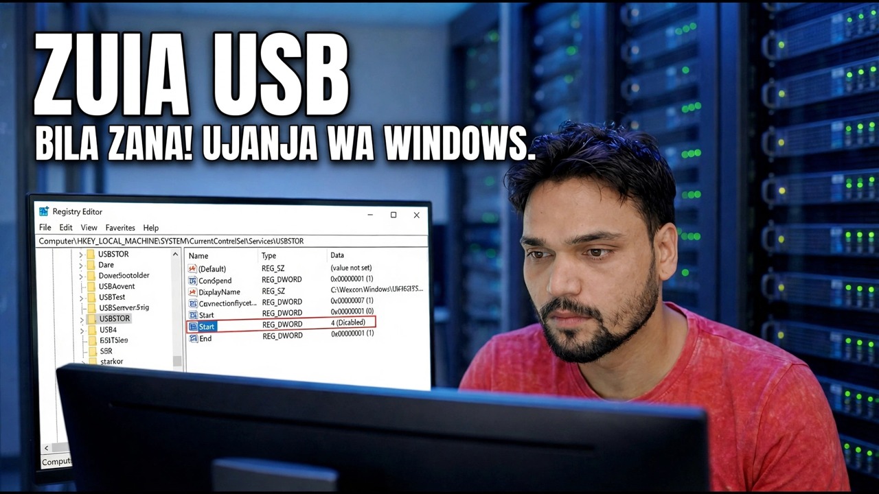 Kuzuia Ufikiaji Usioidhinishwa wa USB - Kipendekaji cha Usalama cha Windows | Bila Zana