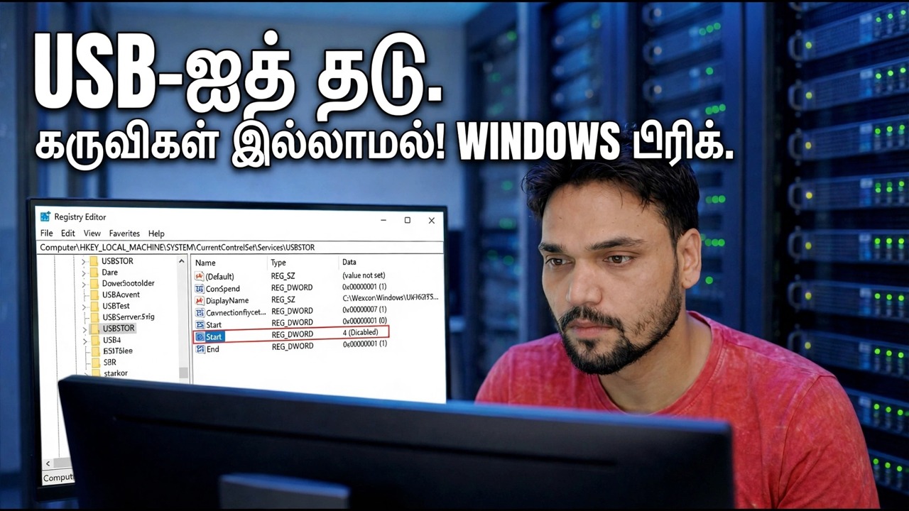 USB அனுமதியற்ற அணுகலைத் தடுக்கும் - Windows பாதுகாப்பு குறிப்புகள் | No Tools