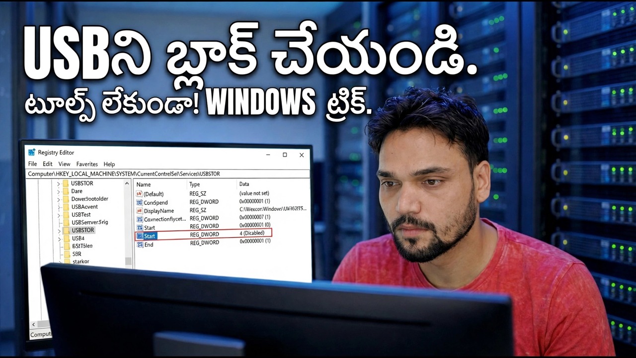 USB అనధికార ప్రవేశాన్ని అడ్డుకోండి - విండోస్ సెక్యూరిటీ చిట్కా | టూల్స్ లేకుండా