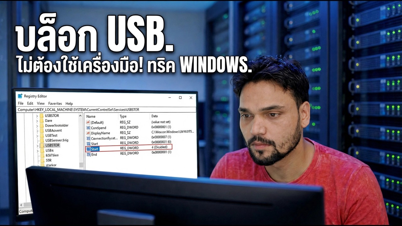 ป้องกันการเข้าถึง USB โดยไม่ได้รับอนุญาต - เคล็ดลับความปลอดภัย Windows | ไม่ต้องใช้เครื่องมือ