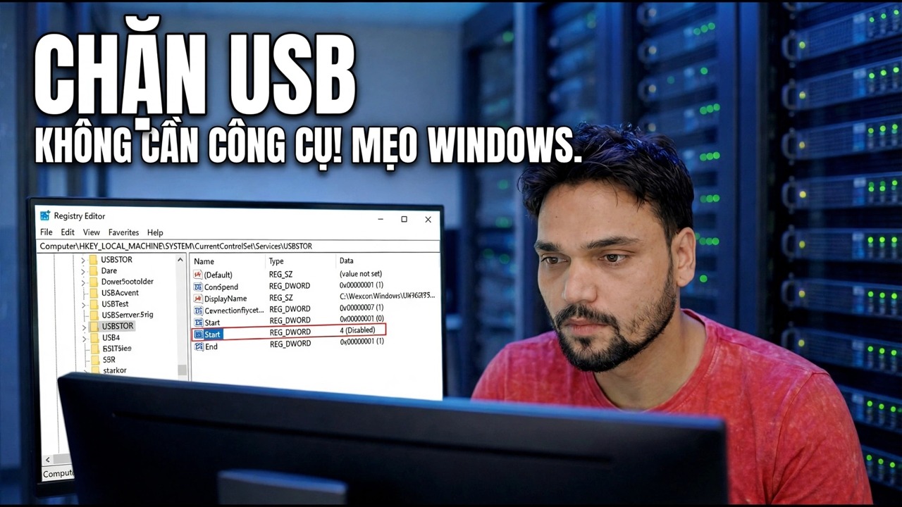 Ngăn chặn truy cập USB trái phép - Mẹo Bảo mật Windows | Không cần công cụ