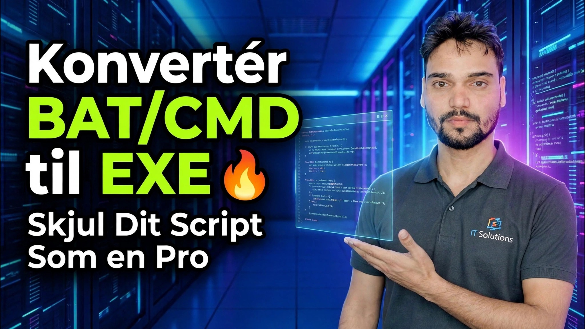 Konverter BAT/CMD til EXE 🔥 Skjul dit script som en professionel