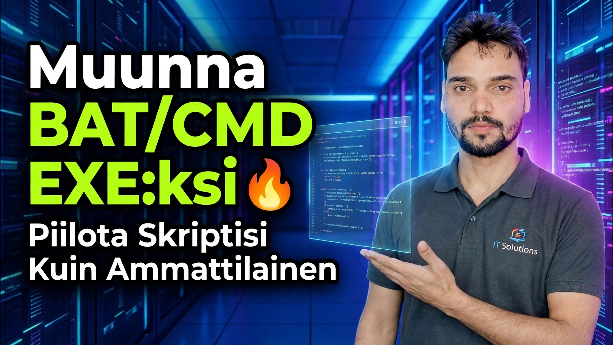 Muunna BAT/CMD EXE:ksi 🔥 Piilota skriptisi kuin ammattilainen