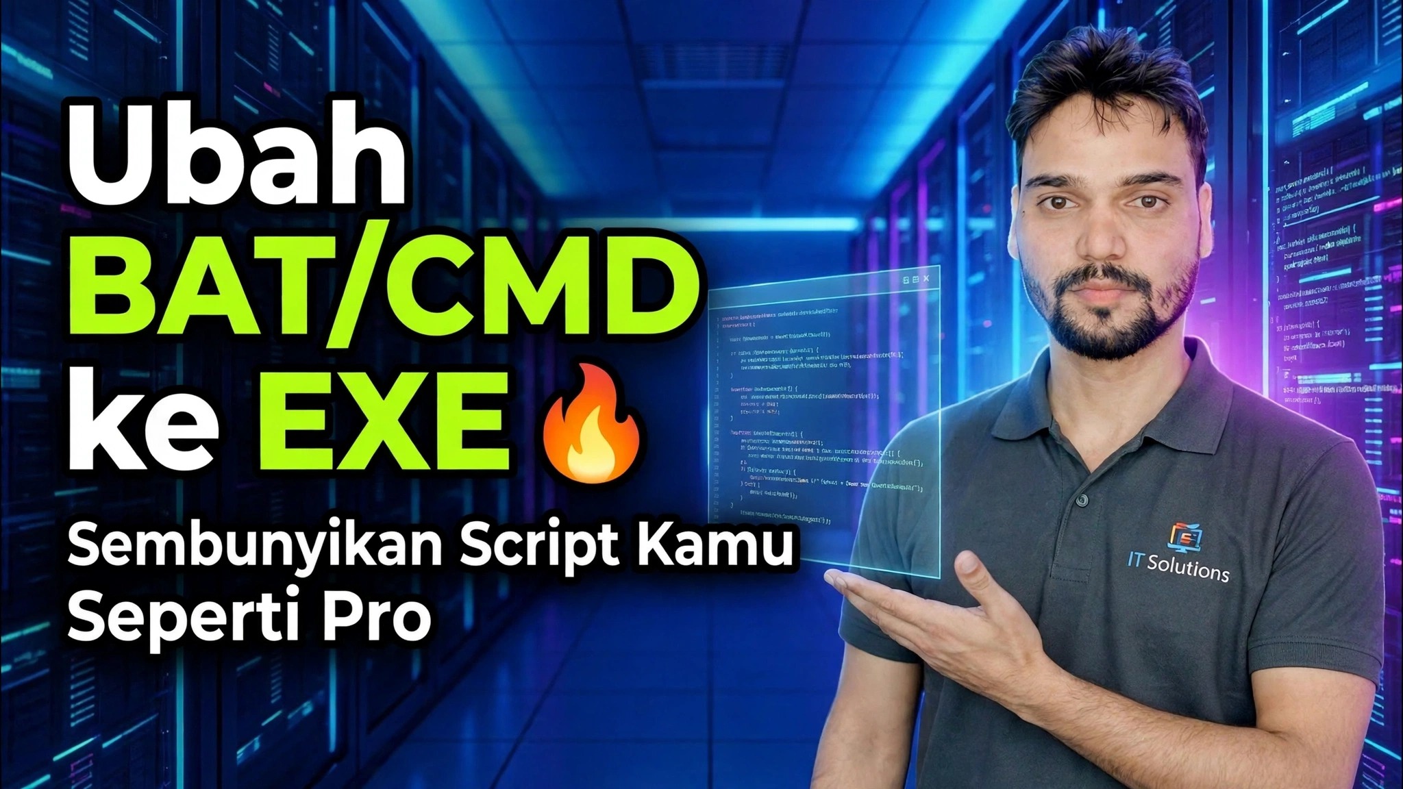 Ubah BAT/CMD ke EXE 🔥 Sembunyikan Skrip Anda Seperti Profesional