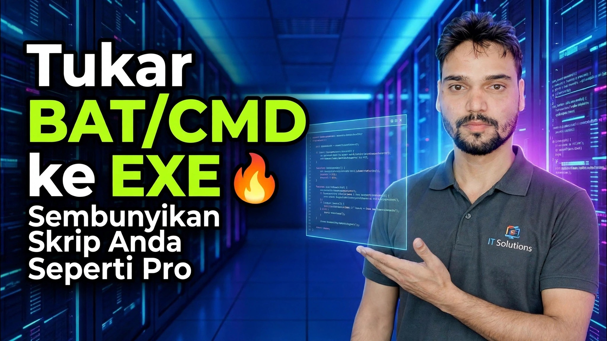 Tukar BAT/CMD kepada EXE 🔥 Sembunyikan Skrip Anda Seperti Pro