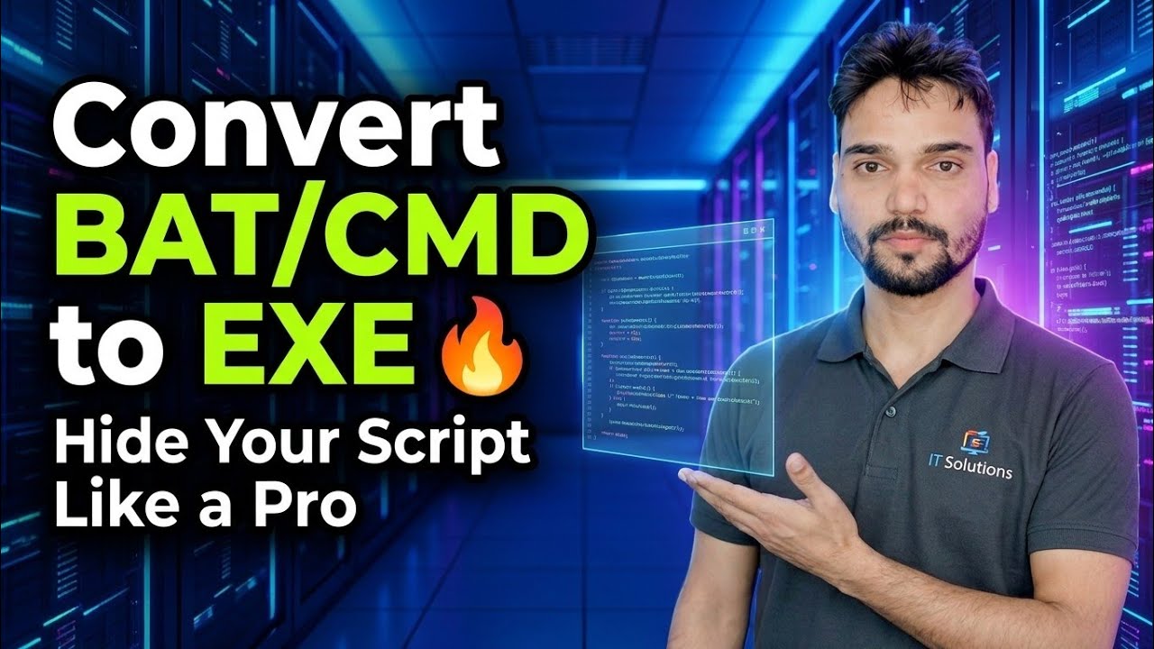 BAT/CMD ਨੂੰ EXE ਵਿੱਚ ਬਦਲੋ 🔥 ਆਪਣੀ ਸਕ੍ਰਿਪਟ ਨੂੰ ਇੱਕ ਪ੍ਰੋ ਵਾਂਗ ਲੁਕਾਓ