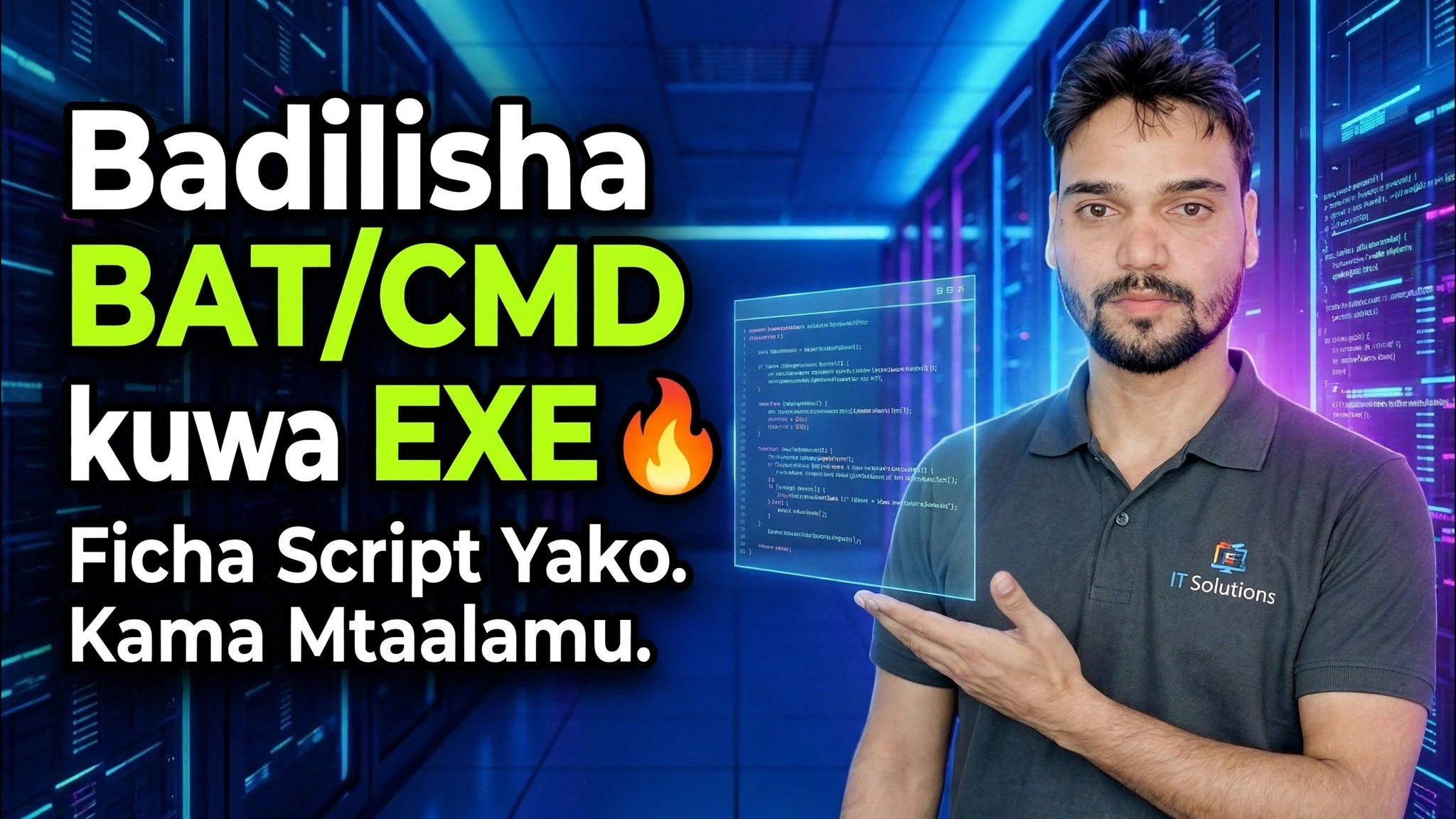 Badilisha BAT/CMD hadi EXE 🔥 Ficha Hati Yako Kama Mtaalamu