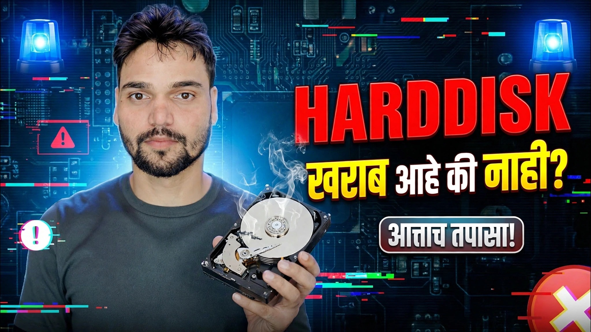 हार्ड डिस्क खराब है या नाही? HDD चाचणी पूर्ण पद्धत स्पष्ट केली